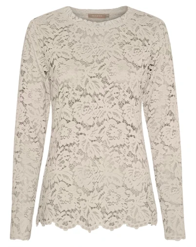 Marta du Chateau - MDCMilley Bluse - Beige New